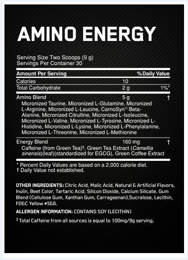 Optimum Nutrition Amino Energy NZ | Pre + Intra Workout Support