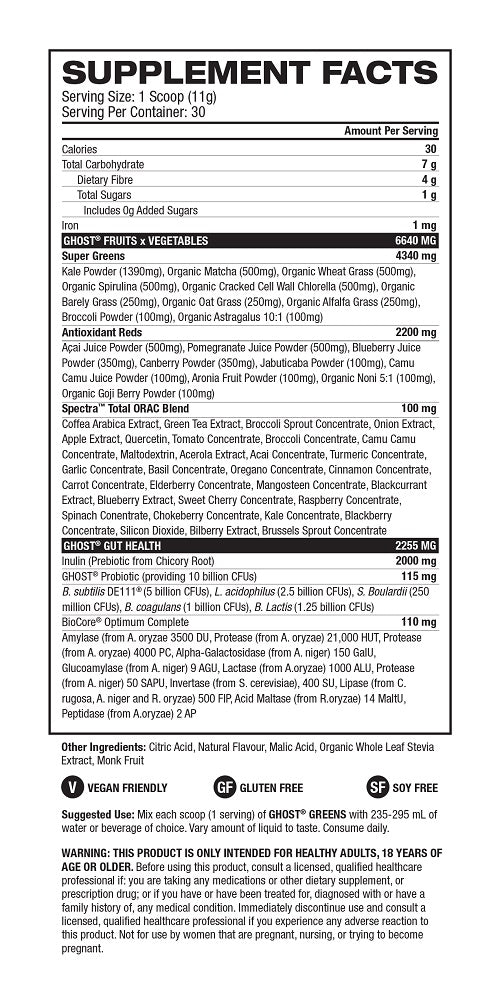 Ghost Lifestyle Ghost Greens Superfood Formula
