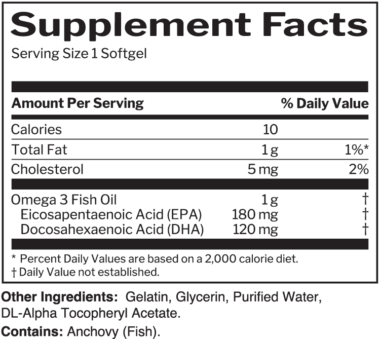 Rule 1 fish oil